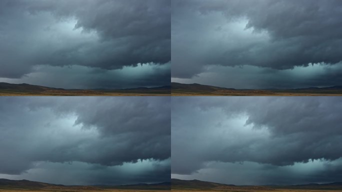 犹他州夏季季风风暴期间闪电击中地面