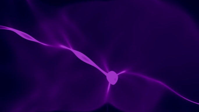 紫色辉光色丝片动画效果