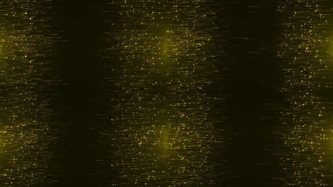 4K 3D圣诞金光闪耀粒子散景闪亮粒子落背景。