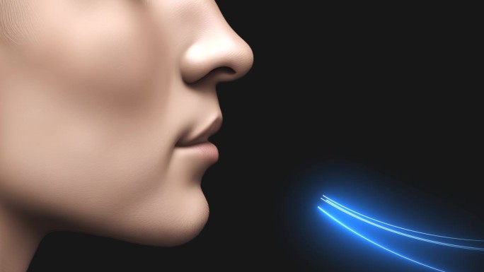 鼻子内呼气显示4k动画画面