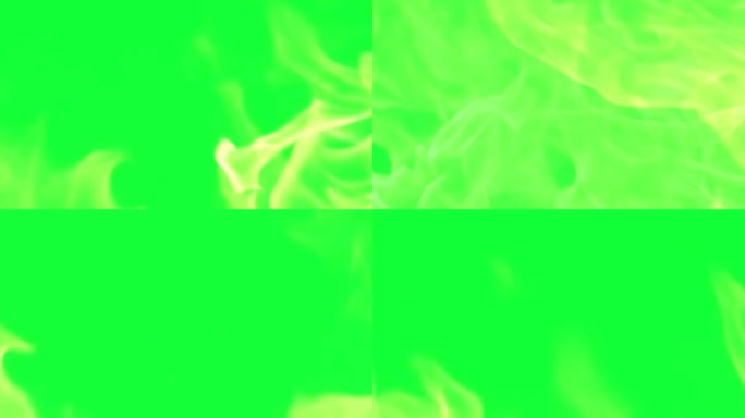 火焰效果与绿色屏幕