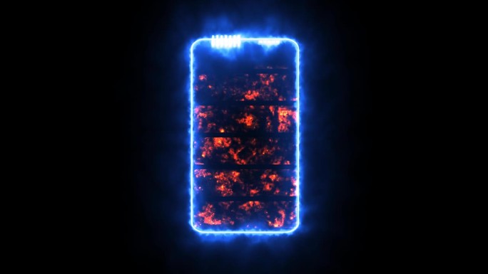 固态电池，红色电量大，蓝色电量大