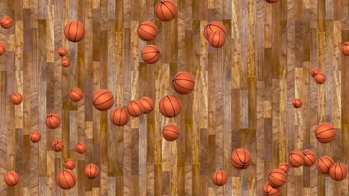 篮球弹跳背景(在拼花上)循环贴图。这个素材是可循环和平铺的，可以创建一个无限无缝的背景纹理。