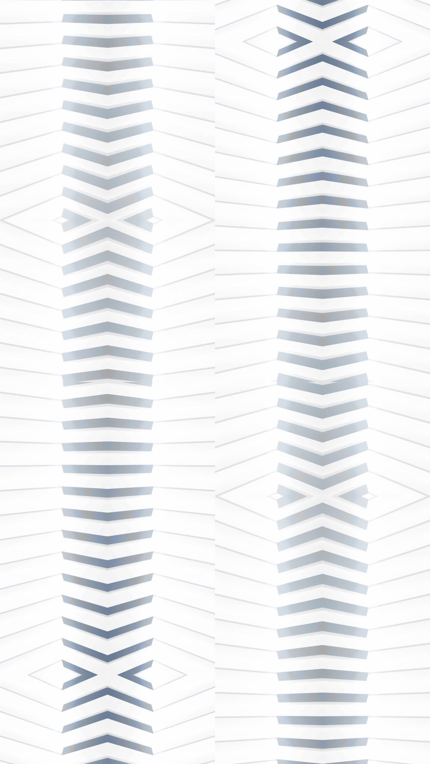 抽象几何现代白色背景。未来科技设计。抽象参数内部。空白打开3D插图模型。白色圆形建筑苍白的几何图案。