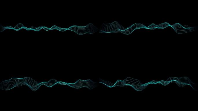 音频wavefrom。抽象的音乐波动振荡。未来的声波可视化。合成音乐技术样本。调整打印。扭曲的频率。