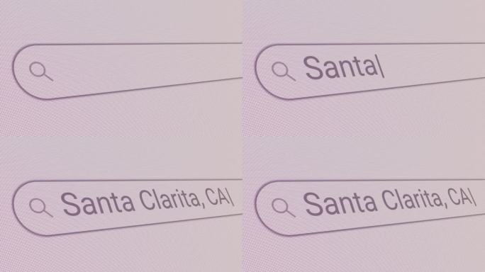 搜索栏Santa Clarita CA