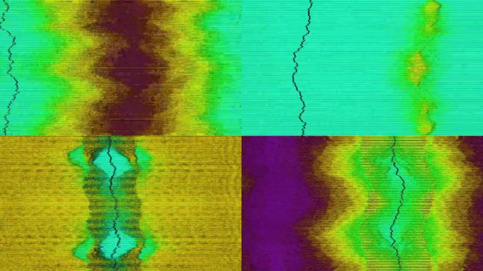 通过VHS信号的抽象艺术:揭开屏幕故障和像素化噪音的世界。