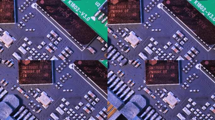 微芯片背景极端跟踪右至左。