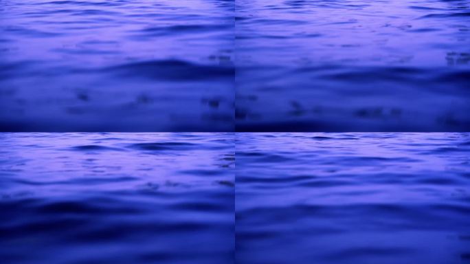 波光粼粼金色水面湖面江面湖水河流蓝色水面