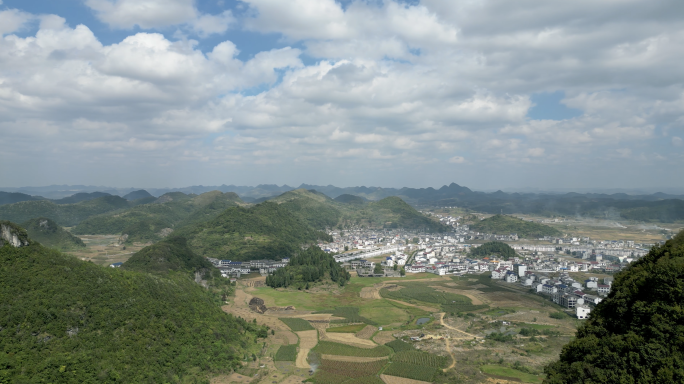 贵州山村航拍4K