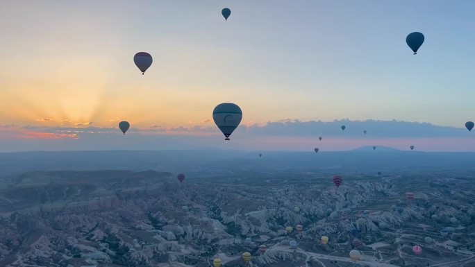 热气球土耳其风景