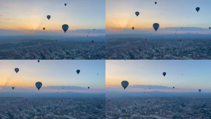 热气球土耳其风景