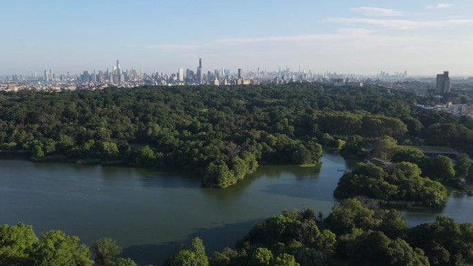布鲁克林展望公园鸟瞰图
