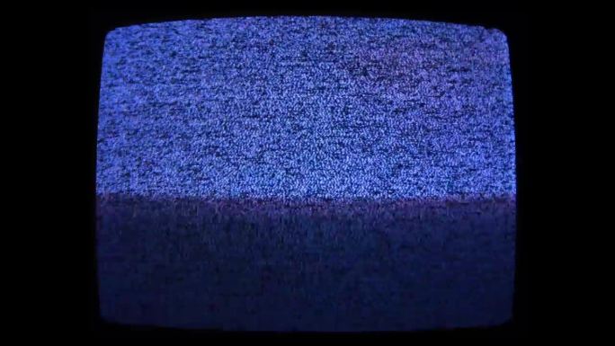 故障电视静态噪声失真信号问题错误视频损坏复古风格80 VHS