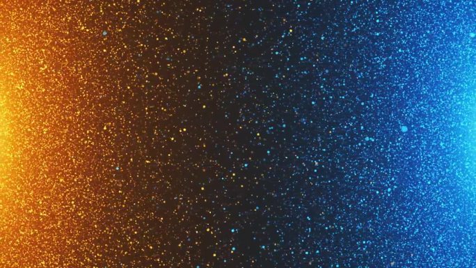 4K 3D抽象星雨金色尘埃闪闪发光的豪华粒子提高运动背景。