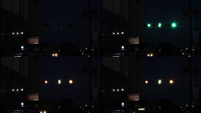【原创实拍】凌晨的红绿灯