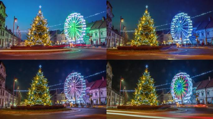 T/L马里博尔迷人的城市广场洋溢着神奇的圣诞气氛