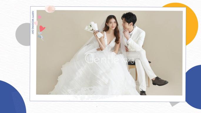 唯美韩式婚礼电子相册ae模板