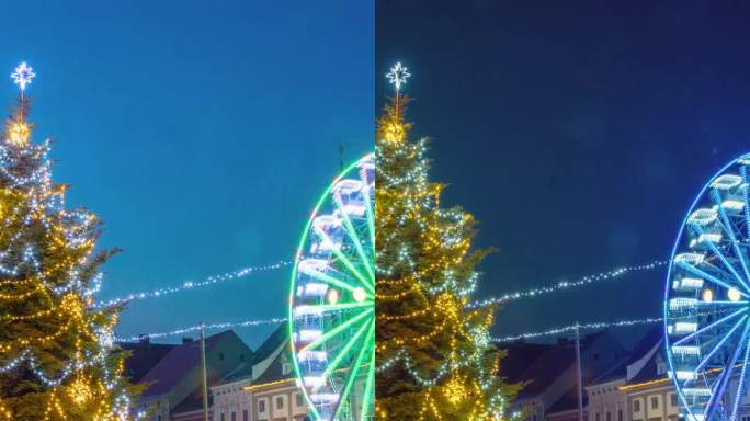 T/L马里博尔迷人的城市广场洋溢着神奇的圣诞气氛
