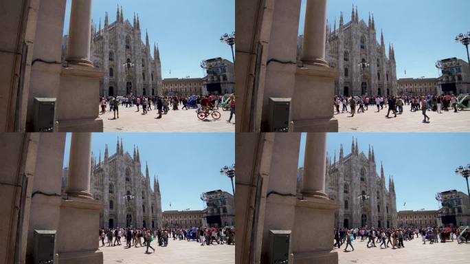 米兰，意大利镜头系列:米兰大教堂