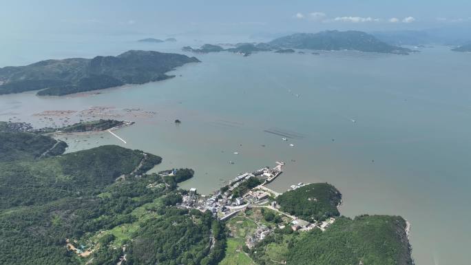 海岛航拍 福建霞浦 嵛山岛 岛屿 海洋