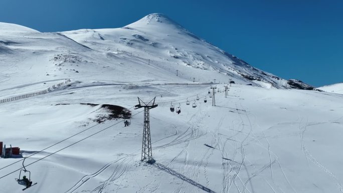 智利巴塔哥尼亚奥索尔诺火山滑雪中心