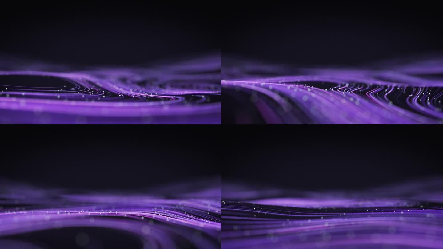 具有浅景深和拷贝空间的数据线-紫色版本-技术，计算机网络，带宽-可循环