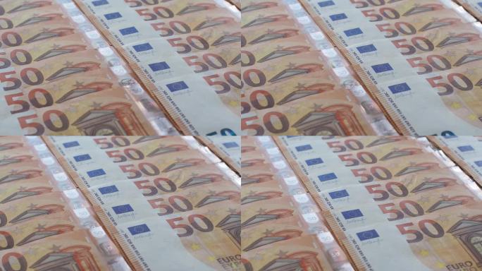 50欧元纸币的背景