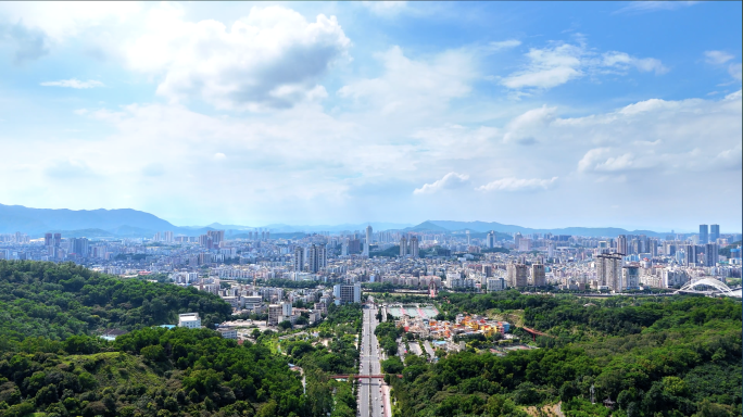 广东江门城市大景