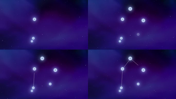 天秤座的星座标志，具有宇宙背景
