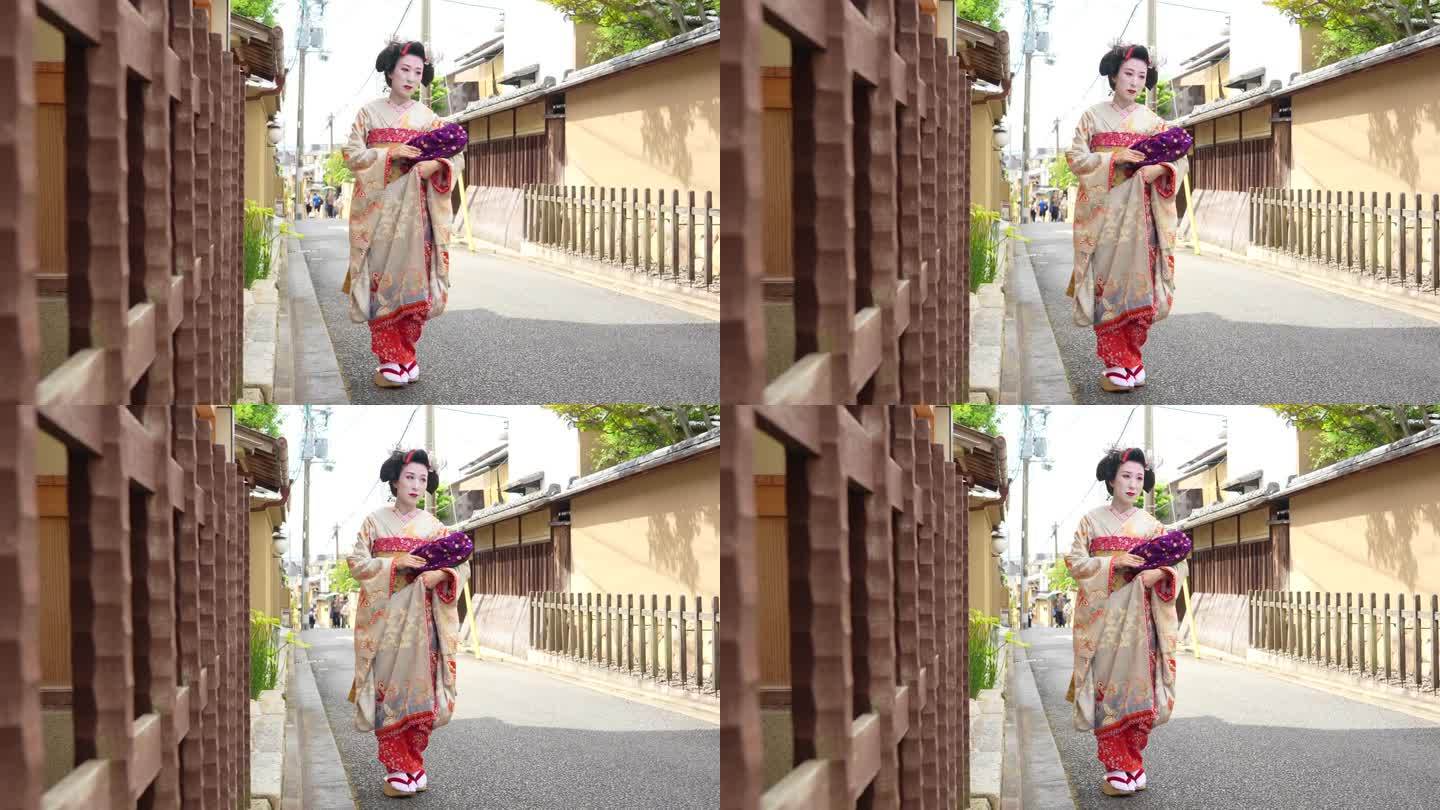 京都祗园舞妓的图片照片