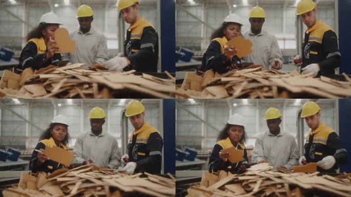 班组工程师检查制造工厂纸板纸厂。