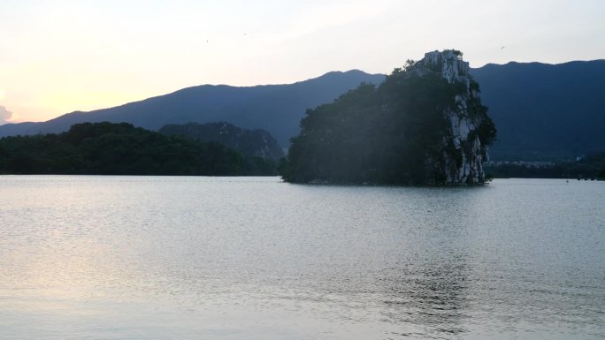 Seven Star Cave(七星岩) at sunset