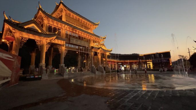 贵州龙里水乡夜景