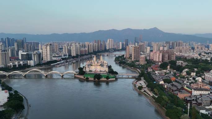 福州仓山区烟台山航拍