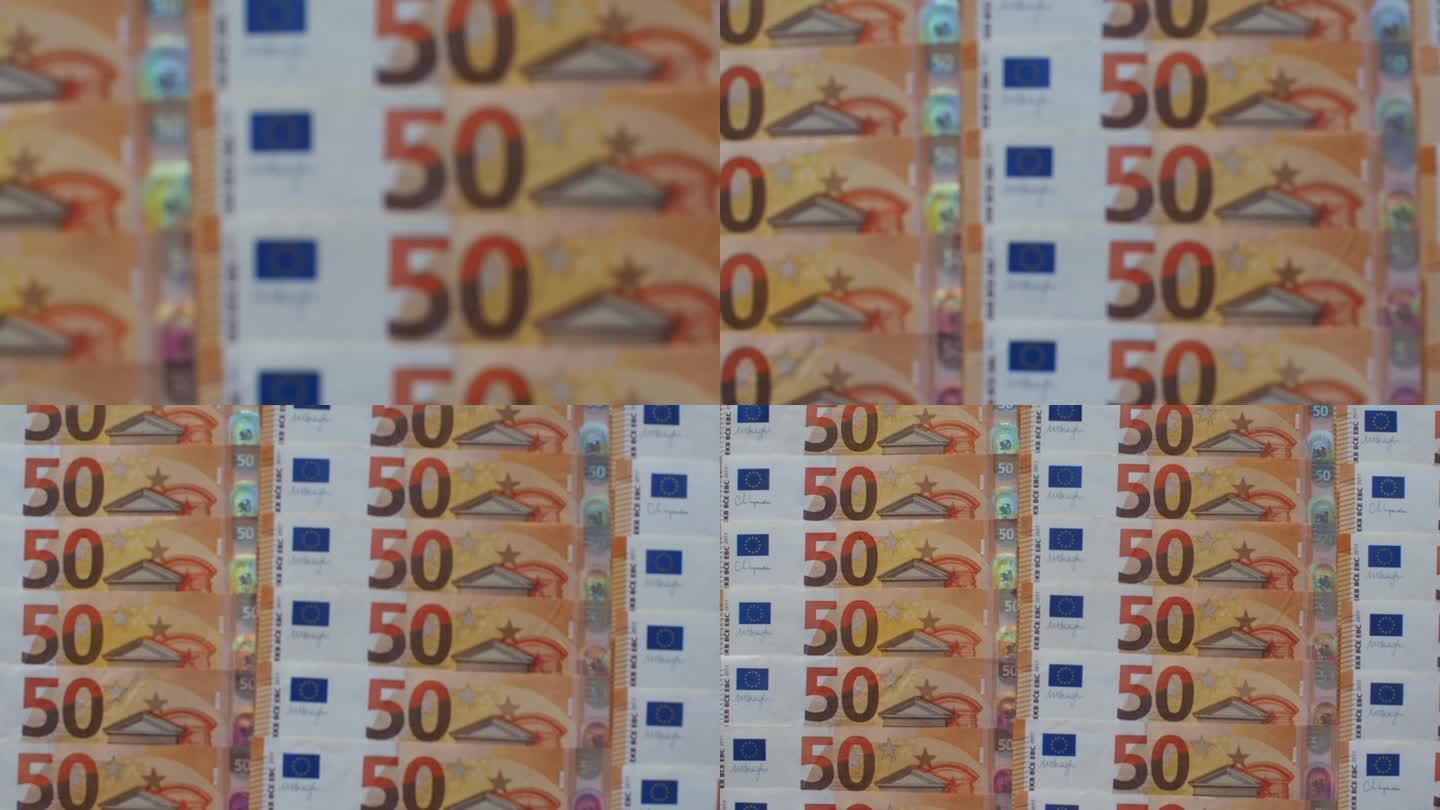 50欧元纸币的背景