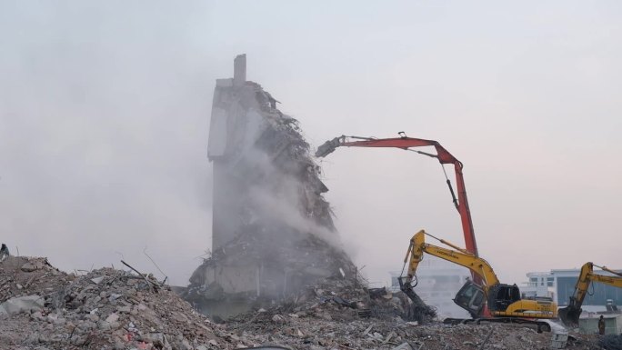 地震拆除旧城改造挖掘机