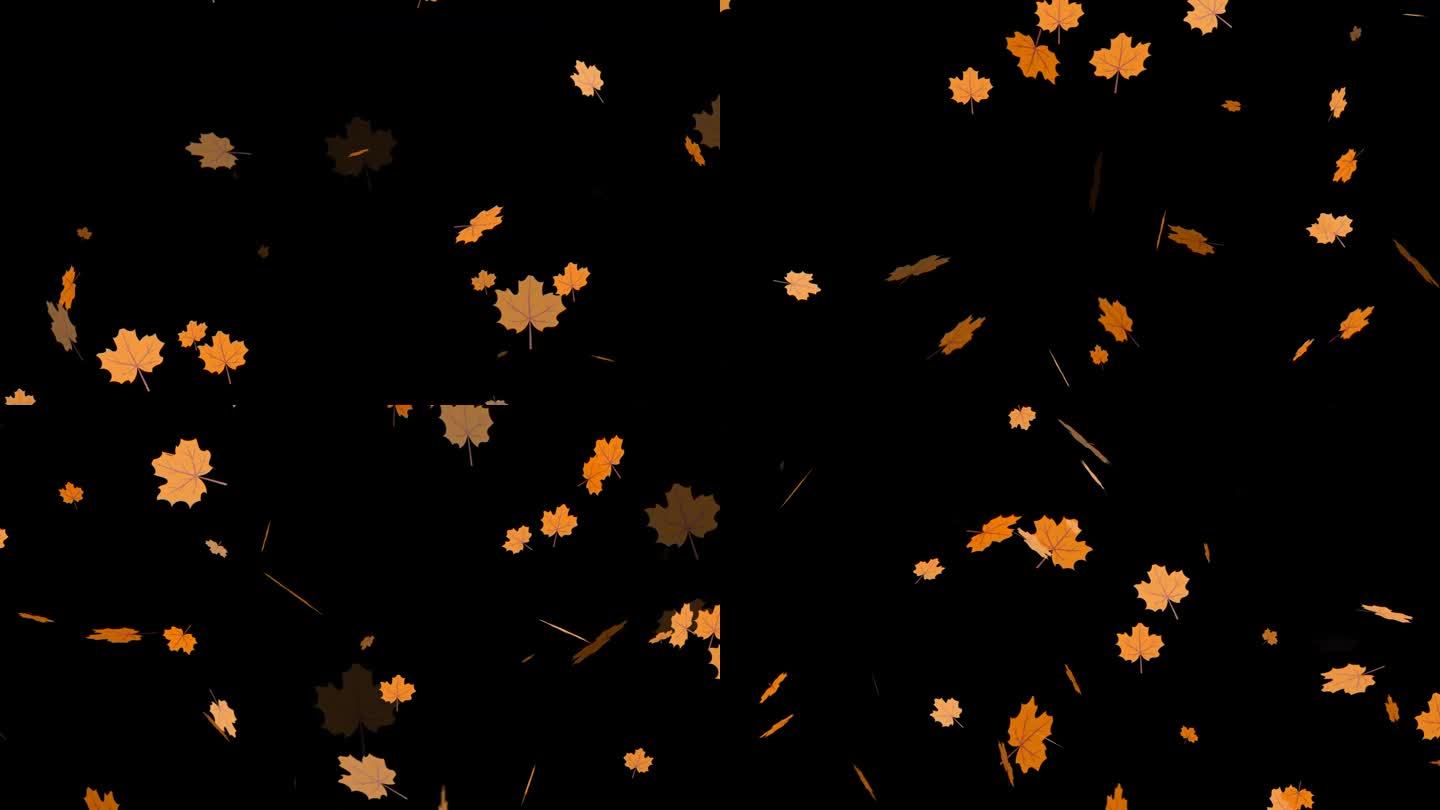 落下的秋日枫叶运动的背景