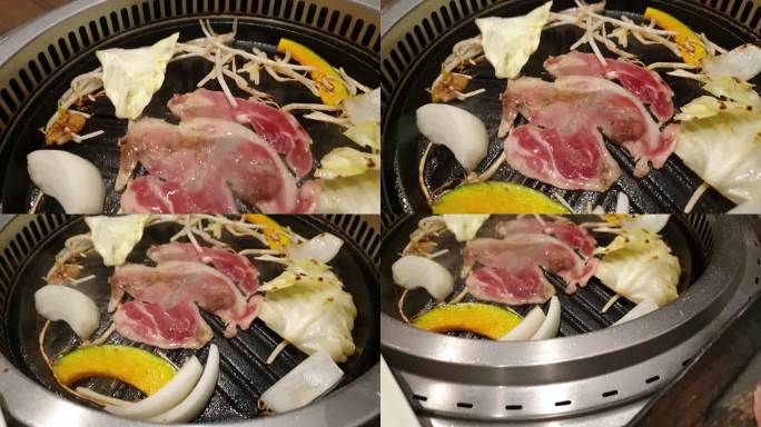 北海道名菜羊肉成吉思汗羊羊肉烤肉4k