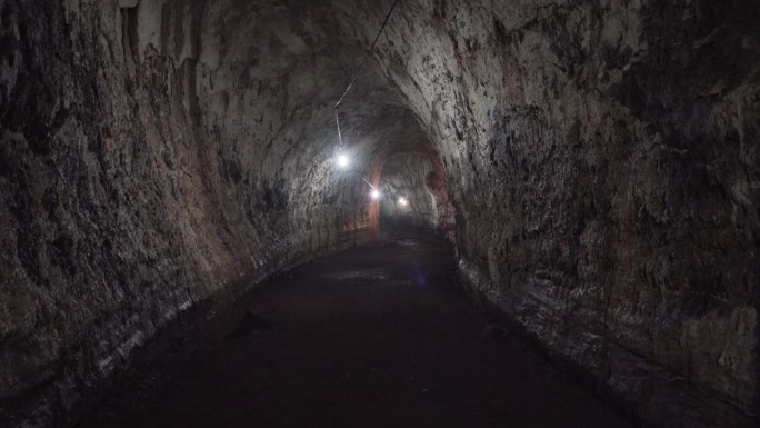 南美洲厄瓜多尔加拉帕戈斯群岛圣克鲁斯岛阿约拉港附近的熔岩管和熔岩隧道。