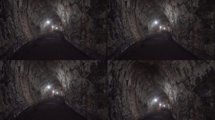 南美洲厄瓜多尔加拉帕戈斯群岛圣克鲁斯岛阿约拉港附近的熔岩管和熔岩隧道。