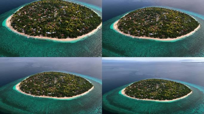 菲律宾薄荷岛巴厘岛鸟瞰图。