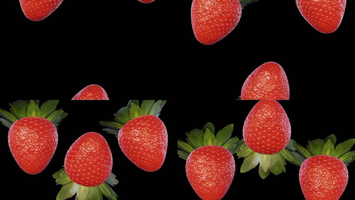 动画三个草莓上下移动
