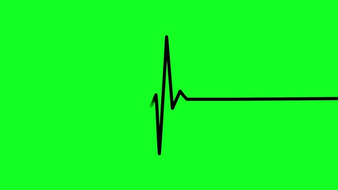 心跳线。脉冲线。心电图心电图。医疗监测。