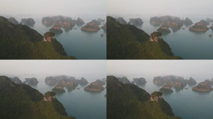 越南吉巴岛鸟瞰图鸟瞰图