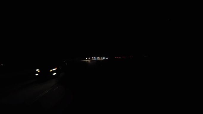 夜间高速公路洛杉矶黑暗驾驶板06多摄像头后视加州美国