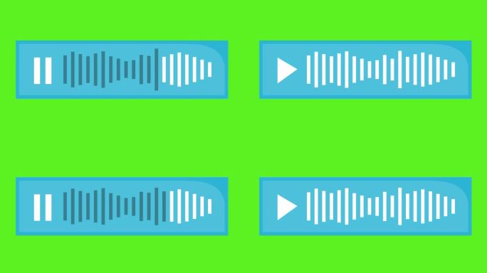 视频动画图标语音信箱播放音频
