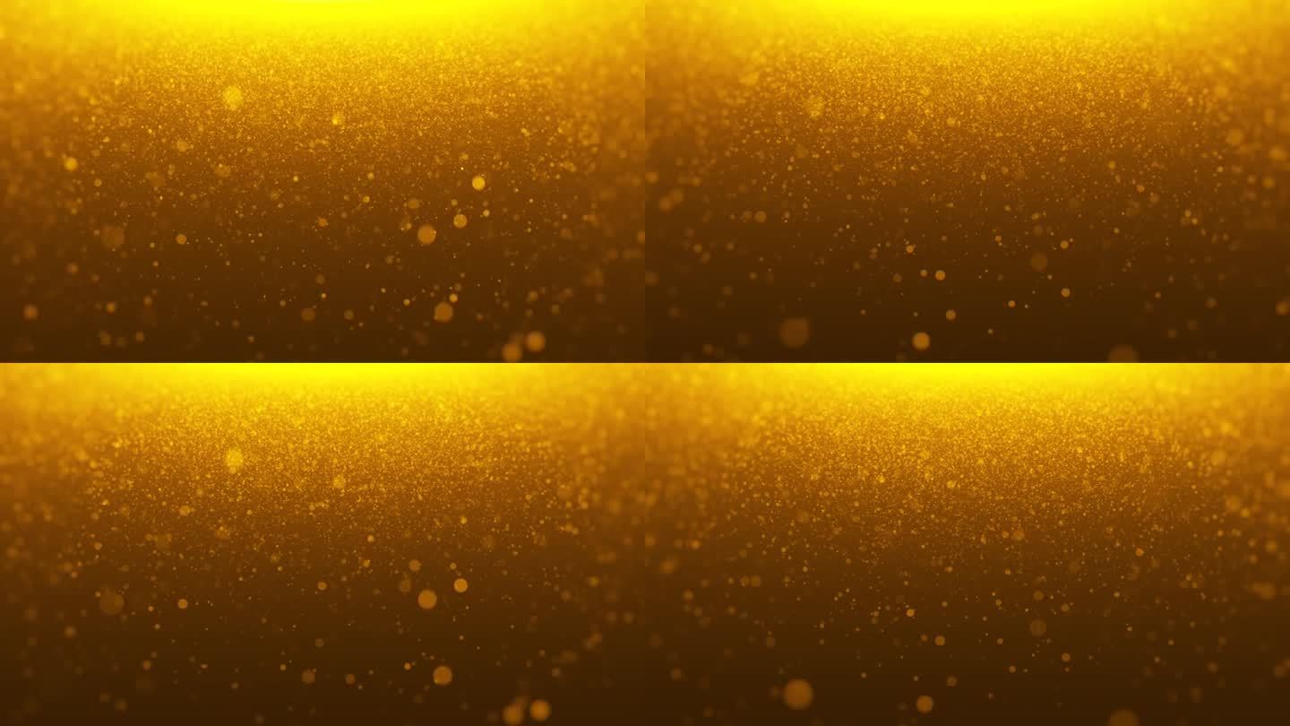 金色的颗粒闪耀着星星尘埃散景，闪耀着奖项抽象的背景。