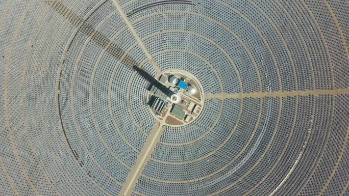 太阳能热电站鸟瞰图