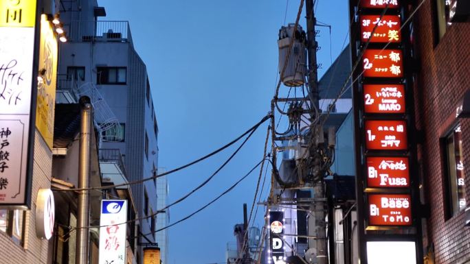 东京夜生活，新桥夜行，日本